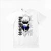 Anime T-shirt Print Gojo Satoru Unisex Couple T-shirt Summer New Retro Fashion Men's and Women's Streetwear