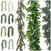 Gift Green Christmas Pine Garland 180cm Party Supplies Lifelike Pine Vine Plastic Wedding Favors Artificial Pine Christmas