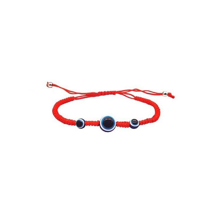 Evil Eye Adjustable Bracelet Set: 12-Piece Woven Rope with 7 Knots