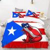 Puerto Rico National Flag Duvet Cover Set Twin Full King Size Gay Rainbow Bedding Set Microfiber Star Love Heart Comforter Cover