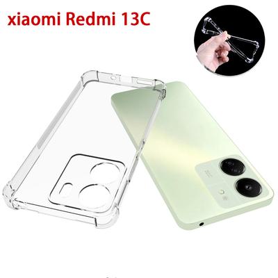 1.5MM Thick Air-Bag Clear Case For Xiaomi Redmi 13C 13 C Shockproof Soft Silicone Transparent Phone Cover Redmi13C