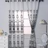 Modern Simple White Embroidered Sheer Curtain Living Room Bedroom Balcony Partition Light Filtering