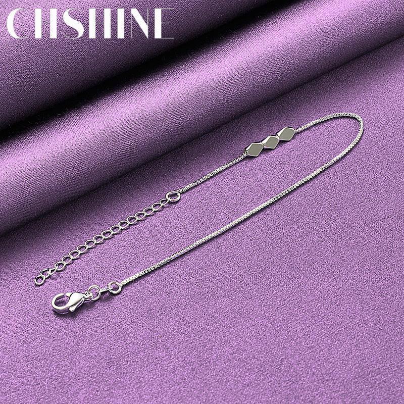 CHSHINE 925 Sterling Silver Small Bead Bracelet for Women Wedding Party Fashion Charm Jewelry