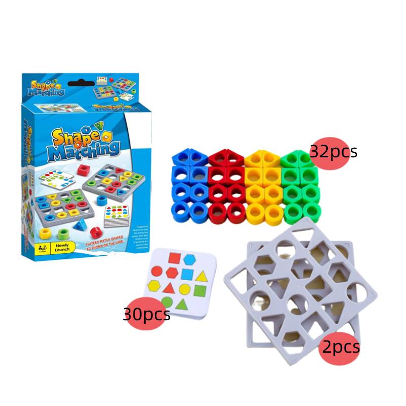 

Сопоставление Двойной Цвет Геометрический Строительный Блок Настольная Игра Сопоставление Форм Головоломка