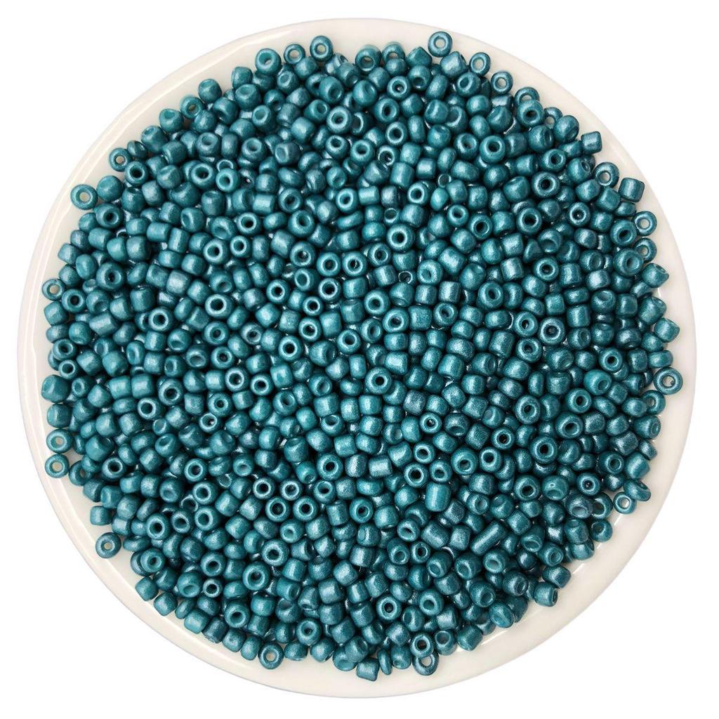 Solid Color 2/3/4mm Glass Seed Beads, Silver Lined, Dyed AB Cream, Round for Handmade Beading & Bracelets.