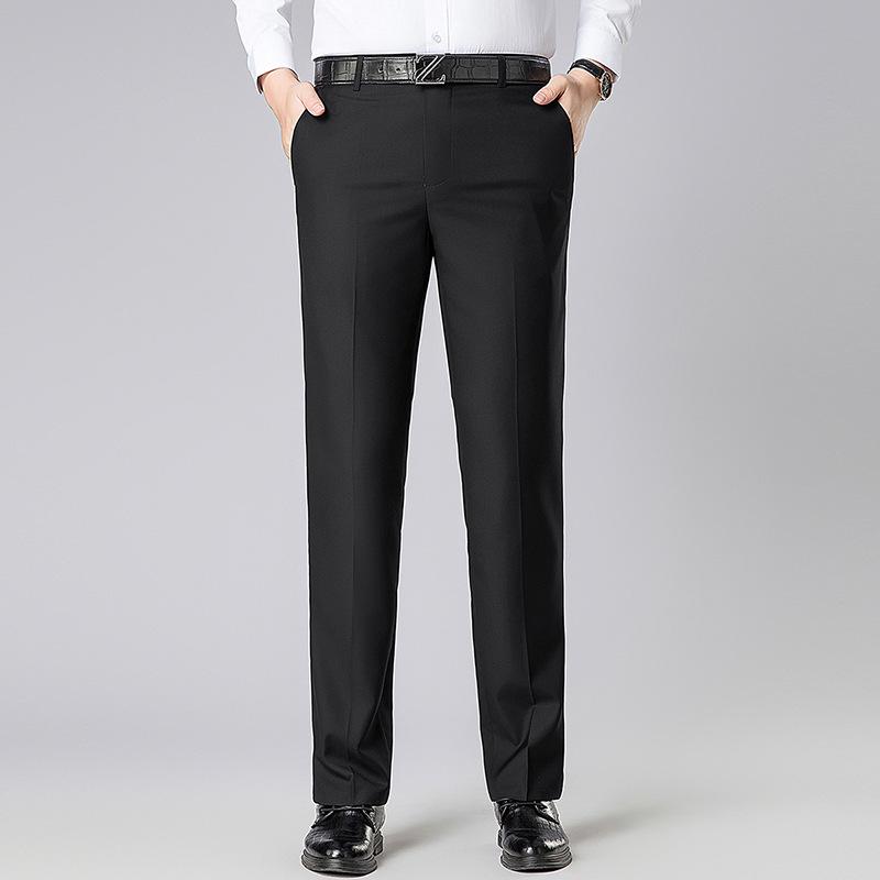 2026 Men's High-Grade Mulberry Silk Wool Formal Business Trousers