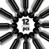 12pcs Black large-capacity erasable marker pen for whiteboard, with water-based ink.