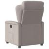Electric Reclining Armchair, Taupe Color, Upholstered In Fabric