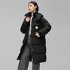 Herbst Winter Dicke Warme Jacke Frauen Einfarbig Mit Kapuze Mantel Parkas Mittel Lange Zipper Outwear M-XXL
