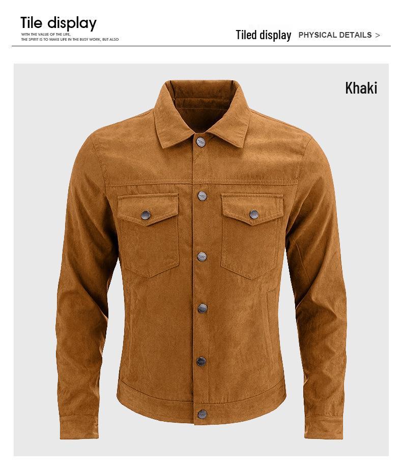 Herrjacka i borstat mockatyg - Brittisk stil, Vår/Höst Trend