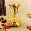 62KD Eleganter 4-Zoll-Blumenblatt-Design-Öllampenhalter Buddhistische Artikel