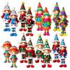 8/16/24Pcs Vintage Christmas Wooden Pendants Fantasy Christmas Tree Ornaments  Christmas party