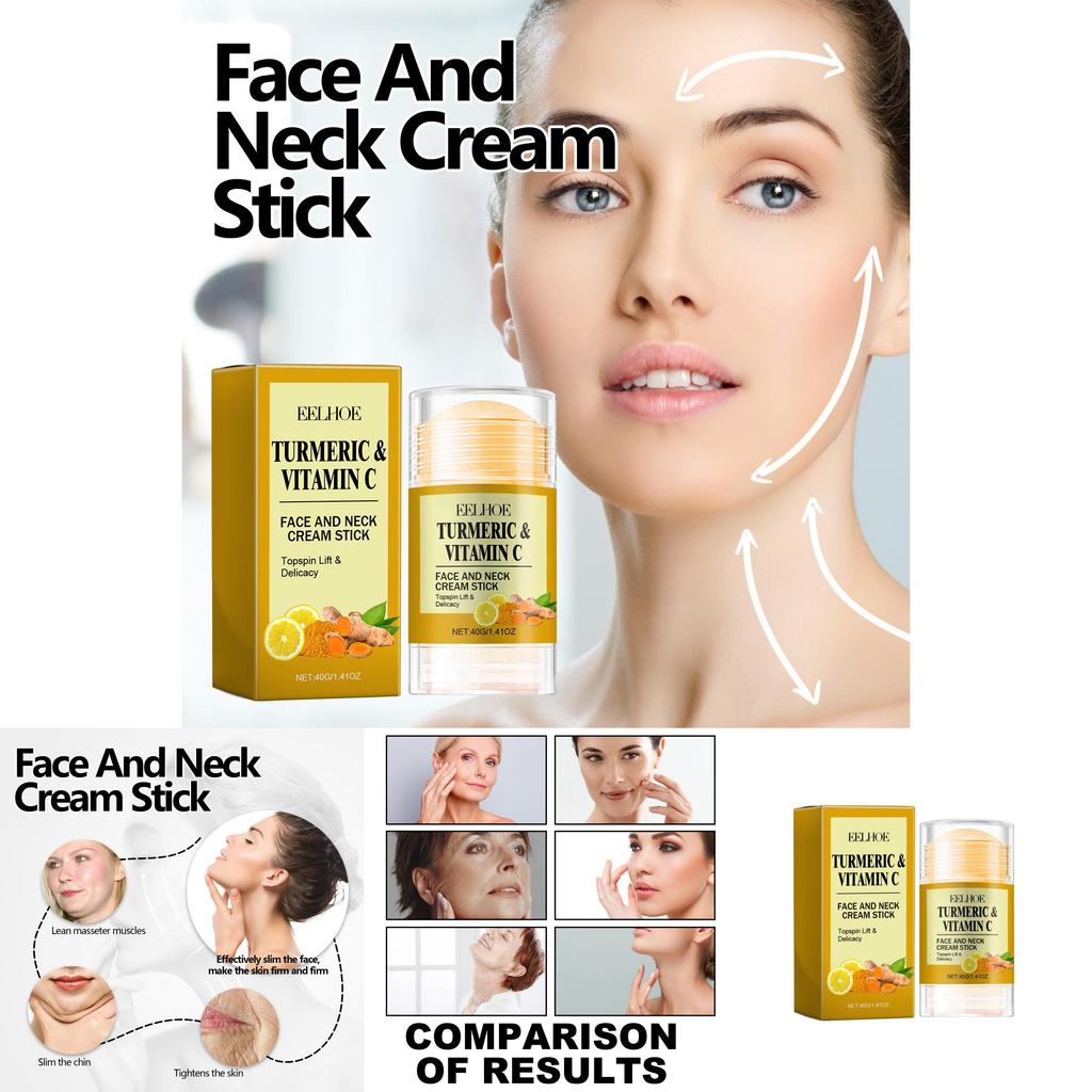Eelhoe Turmeric Facial And Neck Cream Stick For Firming Hydration And Wrinkle Reduction