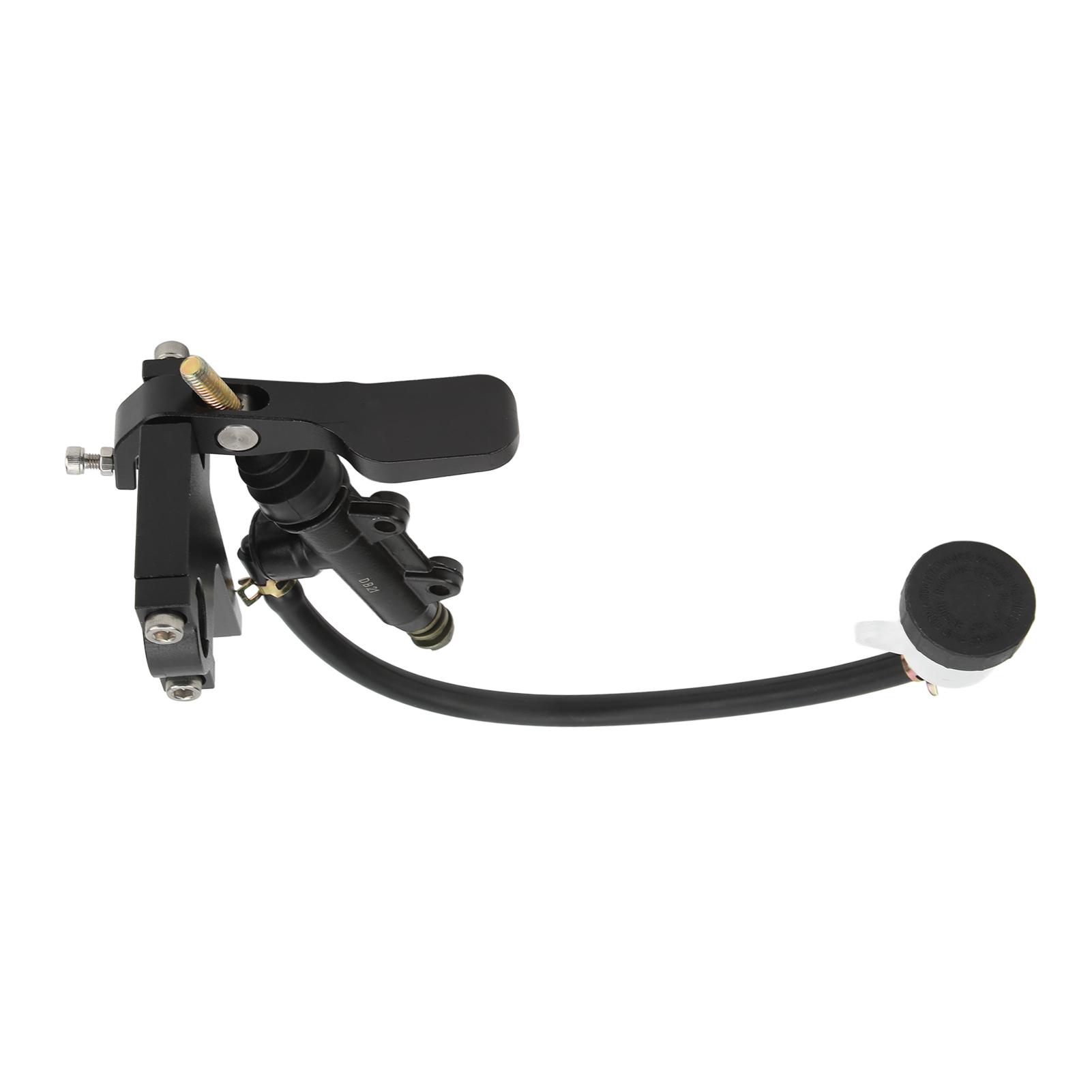 

Motorcycle Thumb Brake Master Cylinder Pump Aluminium Alloy Black Universal Modification