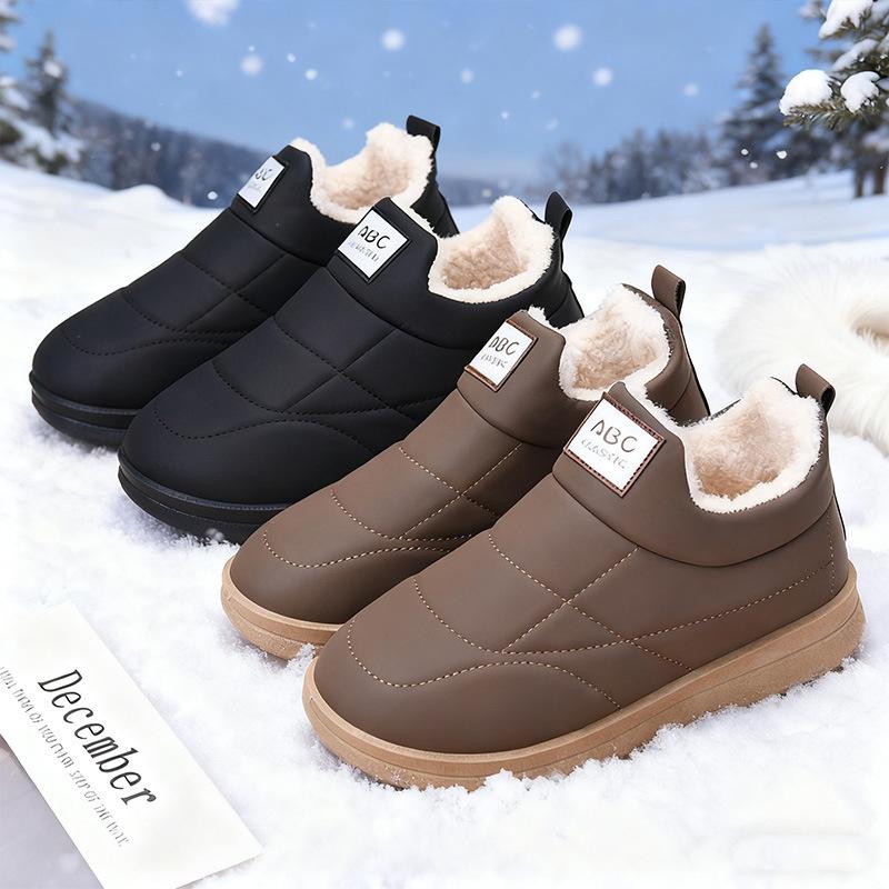Winter new cold-proof snow boots, velvet warm thickened cotton shoes, light short boots