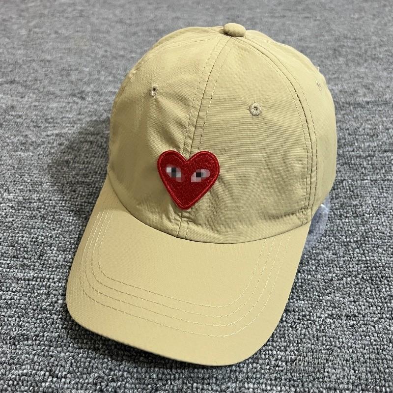 Summer Unisex Baseball Cap Heart Embroidered Outdoor Leisure Duckbill Cap