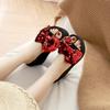 Fashion Glitter Paillette Bow-knot Elevated Slippers Women Open Toe Platform Slides Mixed Colors Bling Anti-skid Creepers Flip Flops2025