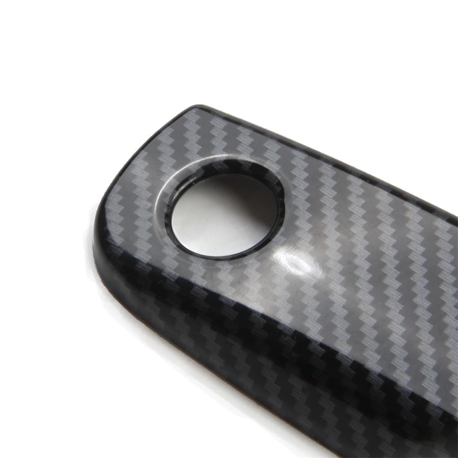 Door Handle Covers Decor Cover Trim For Dodge Charger 16-21 Carbon Fiber Style