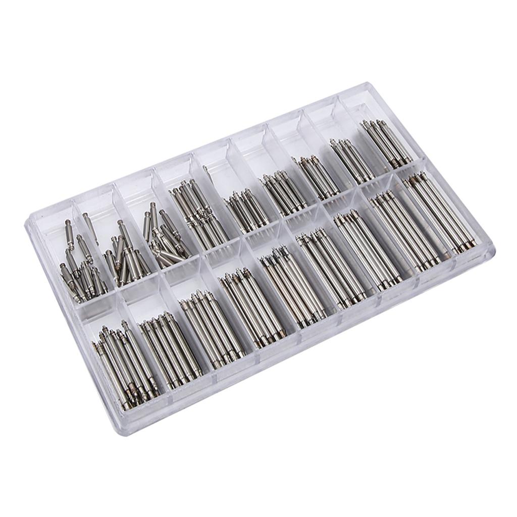 270pcs  Box 1.8mm Professional Watch Band Spring Bars Strap Link Pins Repair Accessory