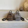 Retro Niche Leopard Print Backpack for Women, New Spring and Summer Mini Backpack, Travel Daily Backpack