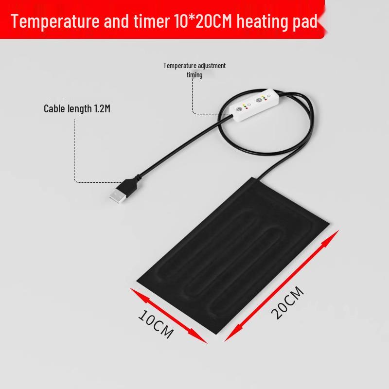 5V USB Heating Pad with Temperature Control for Bird Chicks and Reptile Brooding