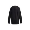 Adidas Originals American Vintage Series Big Letter Logo Fleece Round Neck Pullover Casual Sweatshirt Women Black DH3129