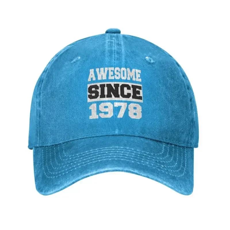 Personalized Cotton Awesome Since Born In 1978 Birthday Gifts Baseball Cap Sports Women Men's Adjustable Dad Hat Summer
