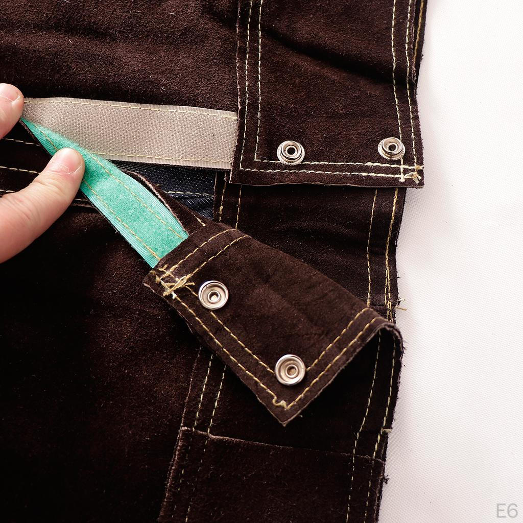 Schweißschutzkleidung Set aus Rindsleder, Braun