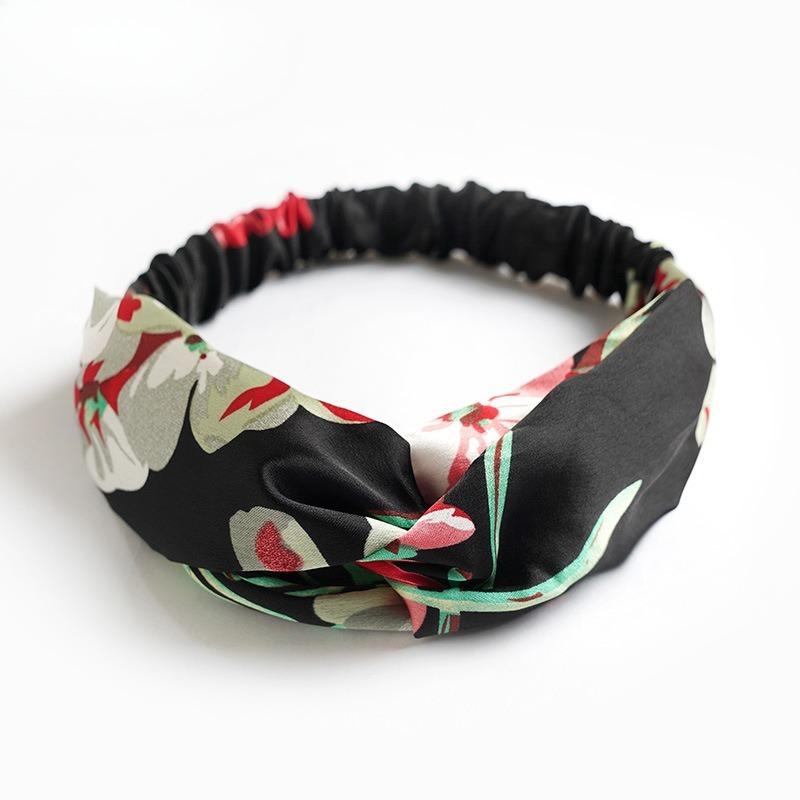 Summer Fashion Women Girls Bohemian Hair Bands Print Headbands Vintage Cross Turban Bandage Bandanas Hair Bands Hair Accessories
