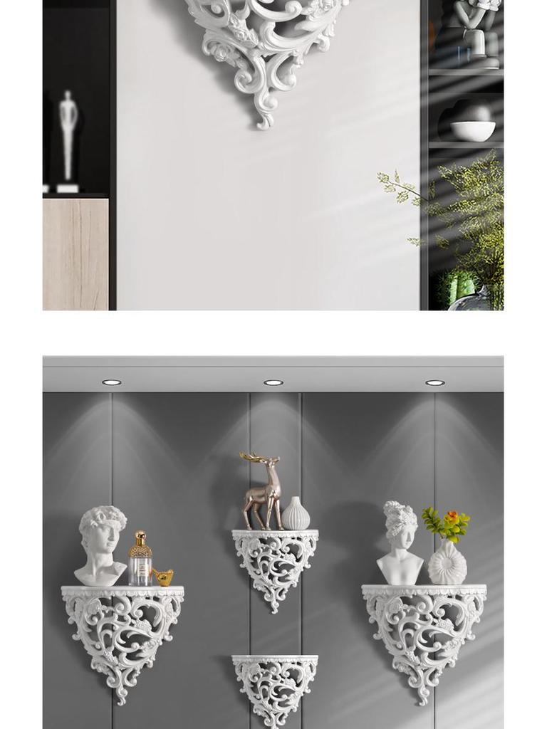 European Creative Resin Wall Shelf – Decorative Hanging Ornament for Home