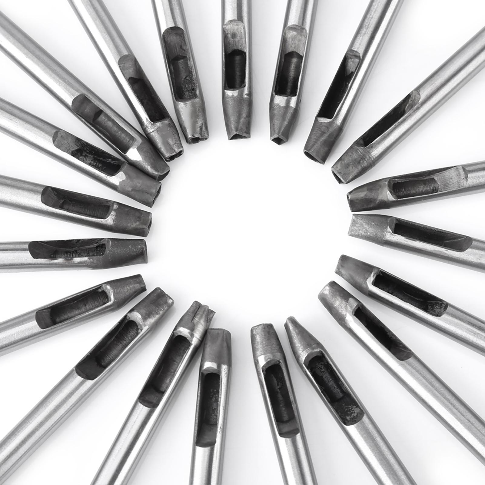 

20pcs set Leather Craft 5mm Carbon Steel Flower Punch Hole Tool for Wallet Belt Decoration