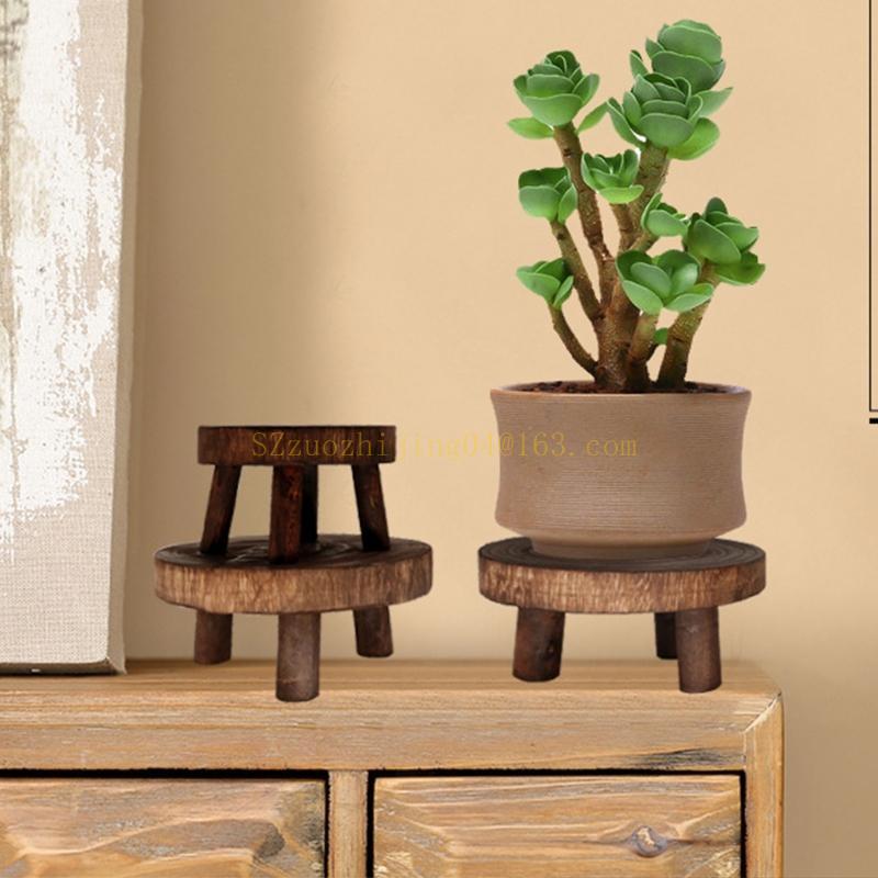 Plant Stand Flower Pot Holder,Planter,Display Potted Rack,Prevent The Floor Wet,End Table,Small Round Side Table top sale