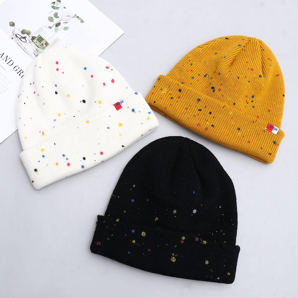 

Пары Зимняя мода Холодная шапка Руководство Модная шапка Вязаная шапка Струйная