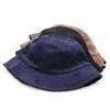 Retro Simple Unisex Fashion Solid Color Soft Corduroy Bucket Hat Sun Hats Autumn Winter Women Hat