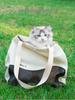 Portable Canvas Dog & Cat Carrier: Crossbody, Breathable, Head-Out Design for Small Pets.