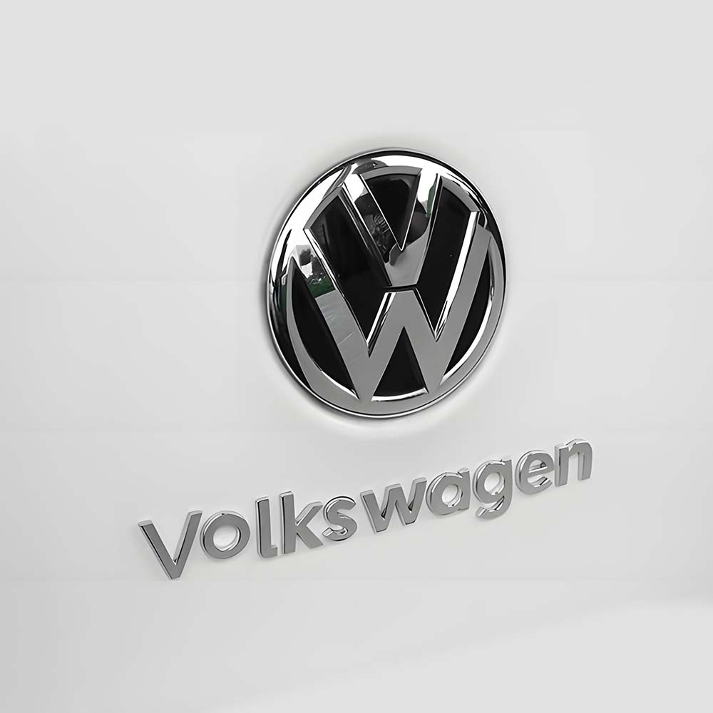 Per VOLKSWAGEN VW 1 PZ 3D ABS Per Volkswagen VW Emblema Lettera Styling Auto Bagagliaio Posteriore Decorazione Carrozzeria Adesivo Modifica Auto