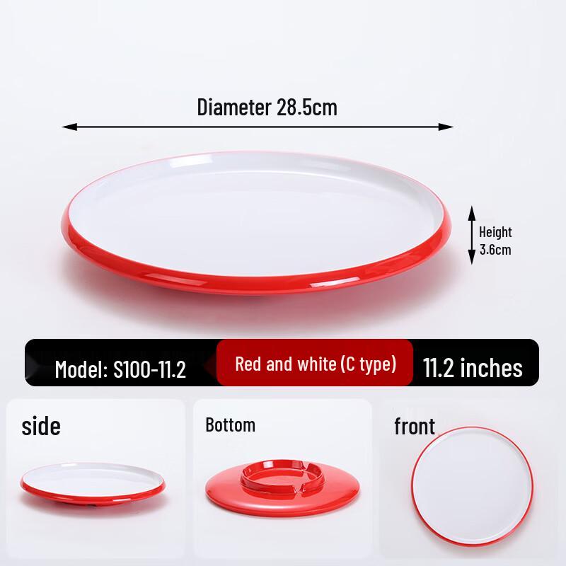 Melamine Round Dining Plate