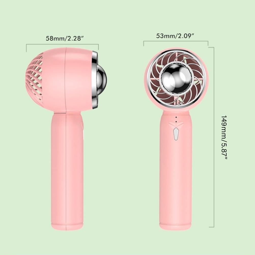 Handheld Fan Portable Rechargeable Mini Fan  Desk Table Fan with Base for Summer Indoor Outdoor Camping