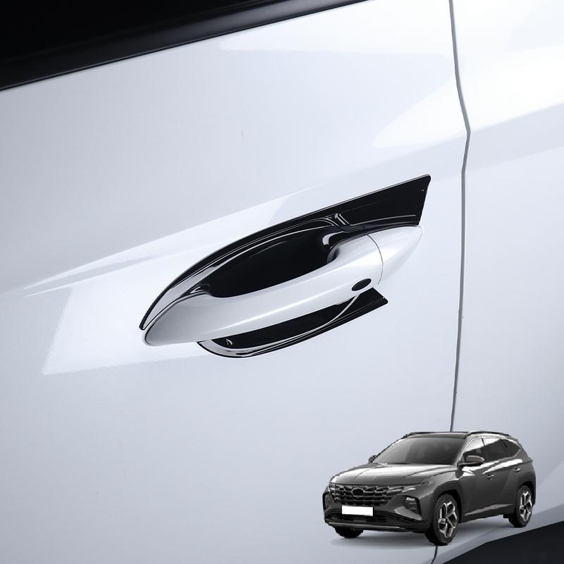 For Hyundai Tucson NX4 -2026 Car Tuning Carbon Fiber Exterior Door Handles Cover Trim Accessories LHD