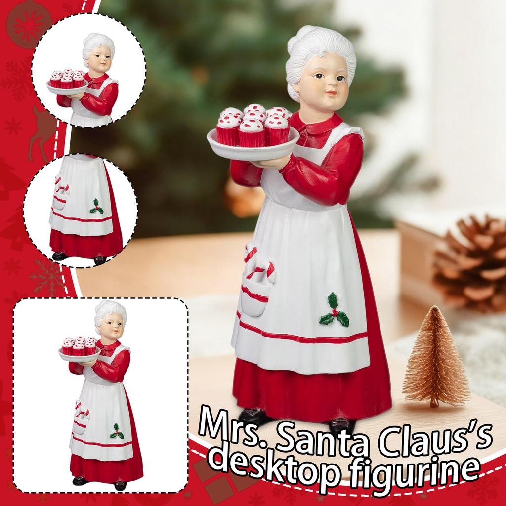 Claus Holding Cupcakes Ornament