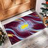Tappeto in Velluto di Cristallo con Stampa Calcio Aston Villa, Comodo Assorbente d'Acqua Antiscivolo Tappeto per Pavimenti Interni