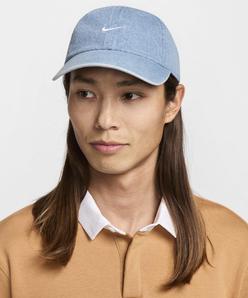 Nike Club Unstructured Denim Cap - Aegean Storm:Thunder Blue:White / Hf0383-429