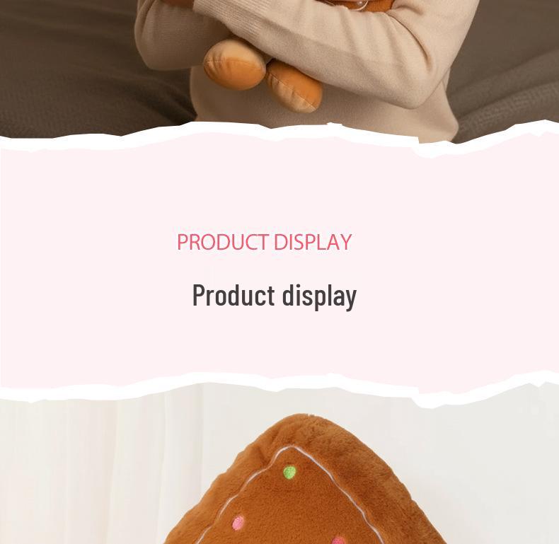 Adorable Ginger Hair Plush Toy: Soft Star Tree Cushion & Christmas Tree Doll Pillow