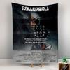 Rollerball Movie Tapestry Wall Hanging, Futuristic Sport Film Art, Retro Sci-Fi Wall Decor for Bedroom Man Cave