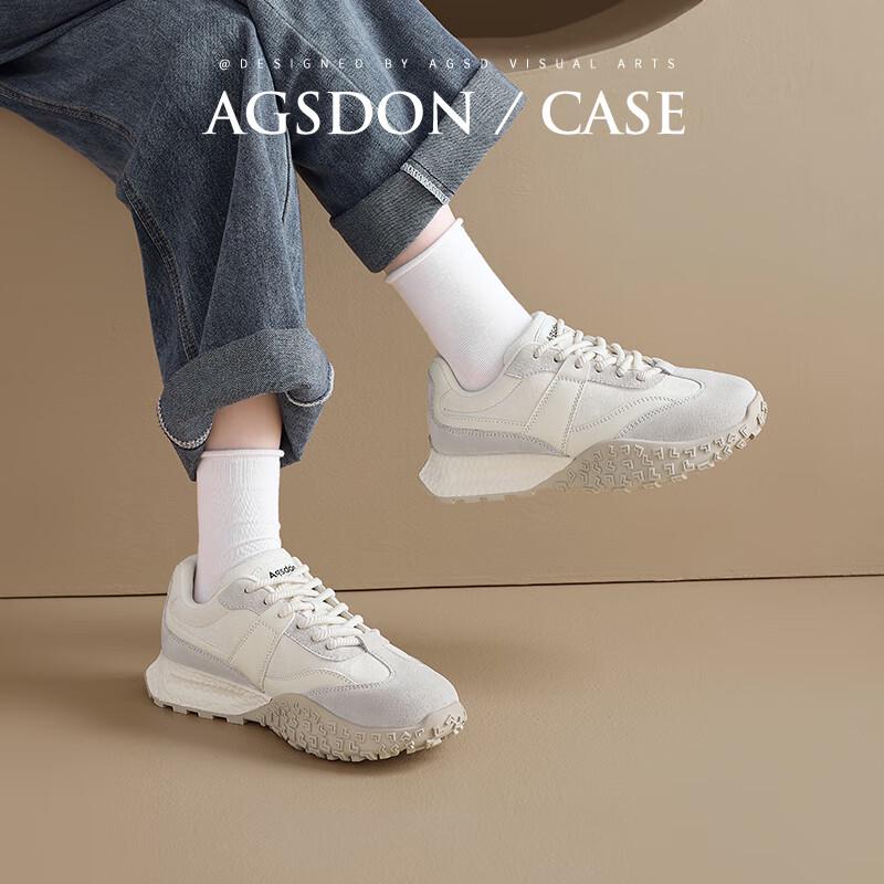 Agsdon Women s Retro Thick-Soled German Training Shoes EU 38