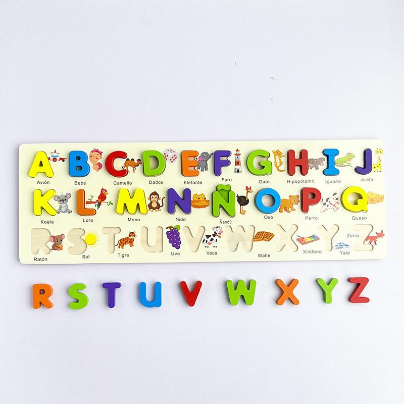 Children's Montessori Alphabet Puzzle Board: Cognitive Matching Toy