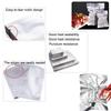 10-200pcs Vacuum Sealing Foil Bags Silver for Storage, Heat Sealable Aluminum Foil Pouches, Vacuum Bag for Coffee, Spices,Powder