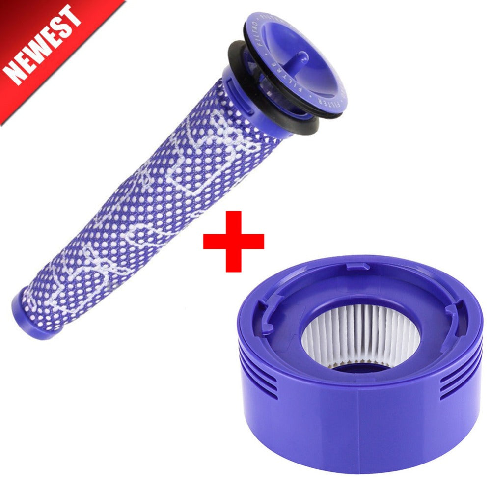 Pre Filter + HEPA Post-Filter Kit for Dyson V7 V8 Vacuum Replacement Pre-Filter and Post- Filter