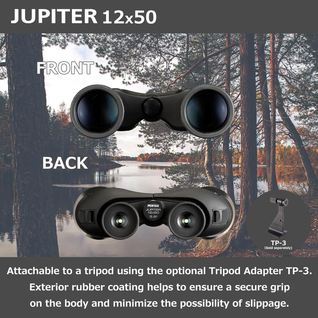 Pentax Jupiter 12x50 Binocular Large Aperture Porro Prism Black