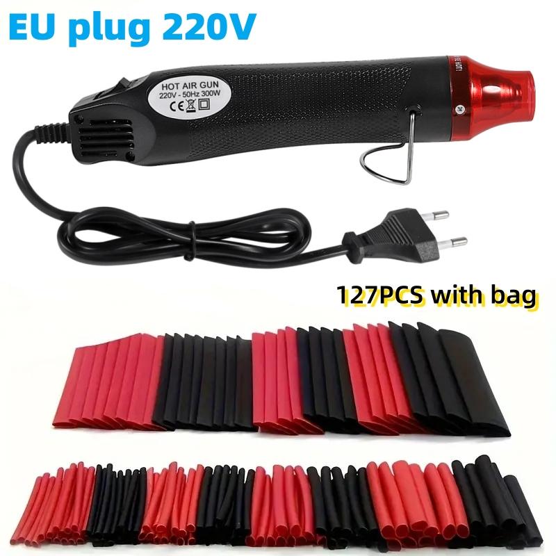 127/164/328/560Pcs Heat Shrink Tubing Kit Hot Air Gun Heat Gun with Heat Shrink Tubes EU US 110V 220V Heat Shrink Tubing Kit 2:1